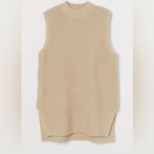 H&M Beige Sweater Vest